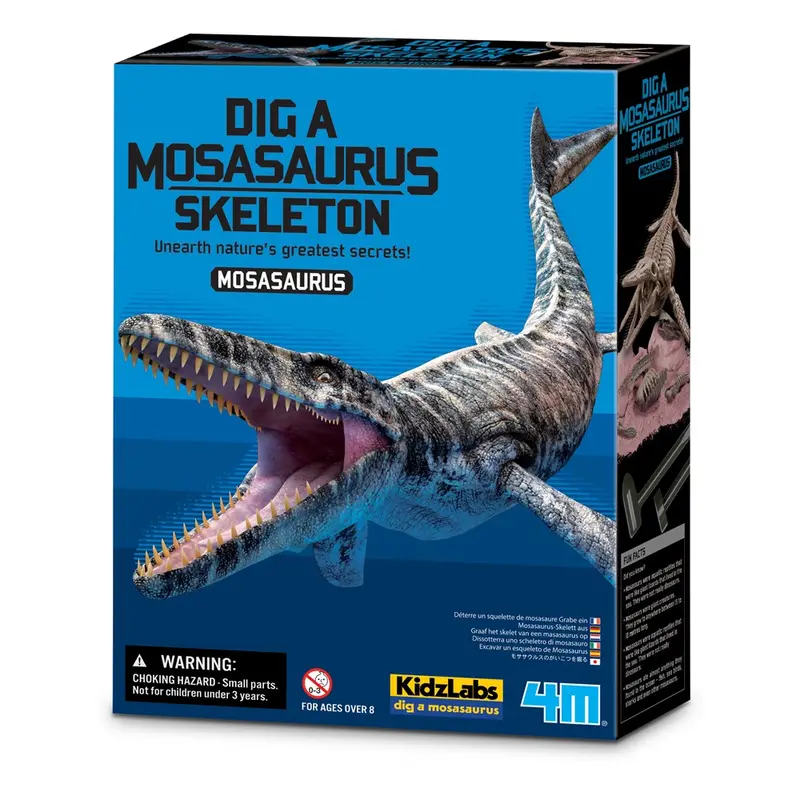 Kidzlabs Dig A Dinosaur: Mosasaurus Fossil Dig Set – 4M Prehistoric Discovery Kit 1