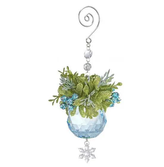 Kissing Crystals Mistletoe Ice Ornament 1