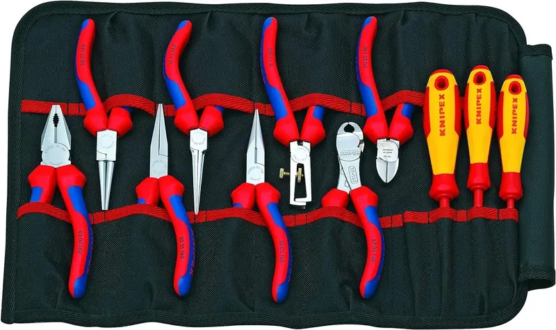 Knipex 11-Piece Telecom Tool Kit – Pliers & Screwdrivers In Roll-Up Organizer 1