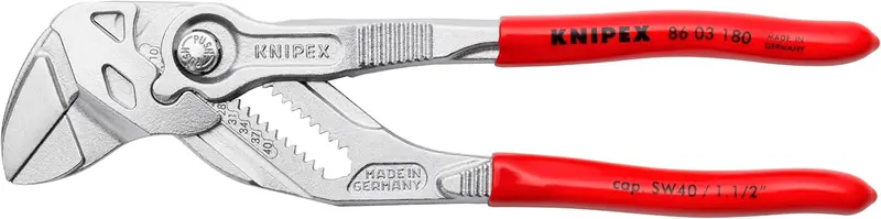 Knipex 180Mm Chrome Water Pump Pliers – Lightweight, High-Leverage Adjustment 1