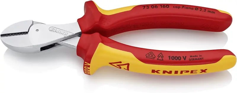 Knipex 73 06 160 X-Cut® High-Leverage Vde-Certified Diagonal Cutters (160 Mm) 1