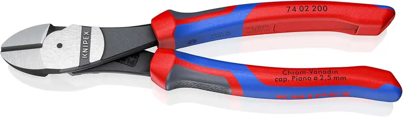 Knipex 74 02 200 – 200 Mm High-Leverage Diagonal Cutters With Ergonomic Comfort Grips 1