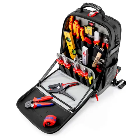 Knipex Modular X18 Electrician'S Backpack – 23-Piece E-Tool Kit With Expandable Design 1