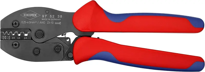 Knipex Preciforce® Crimping Tool – 220Mm, Optimized For 0.25–6 Mm² Ferrules (97 52 38) 1