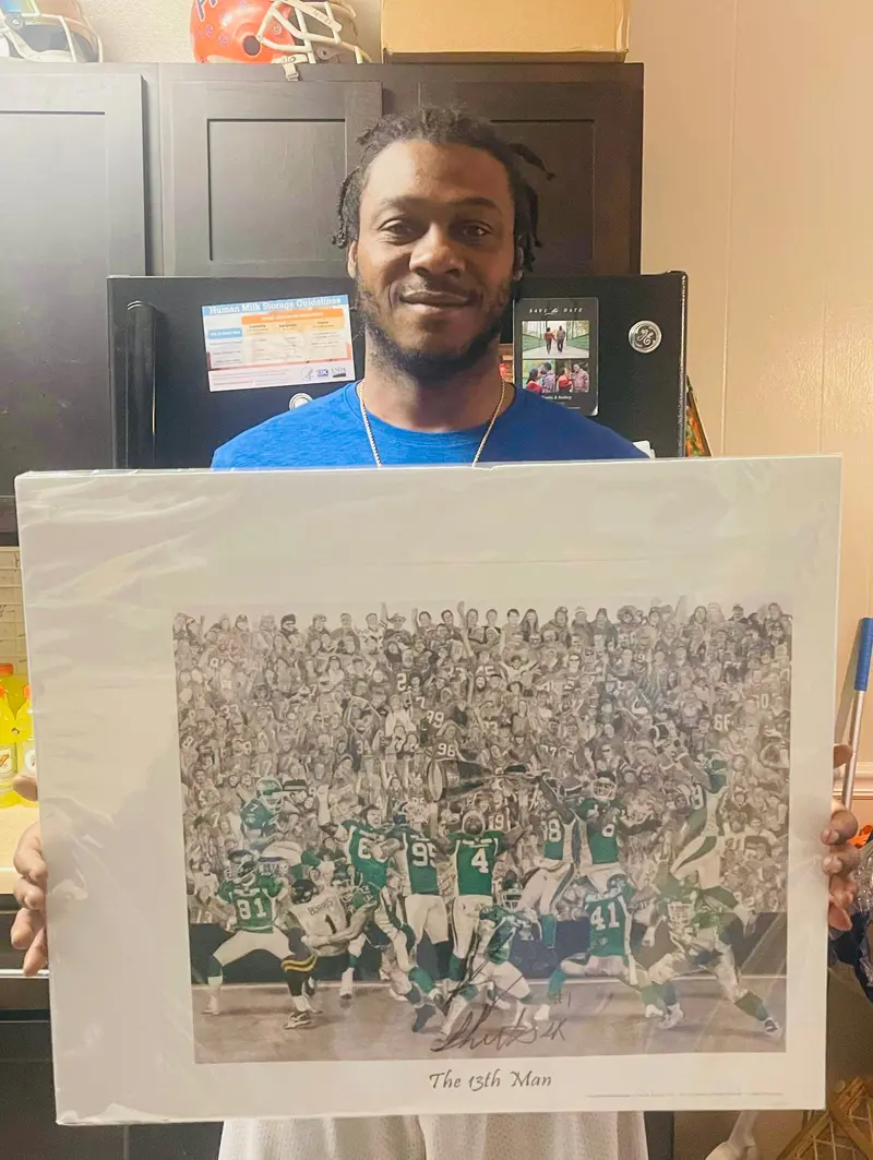 Kory Sheets Autographed Artist Proof: "The 13Th Man" 1