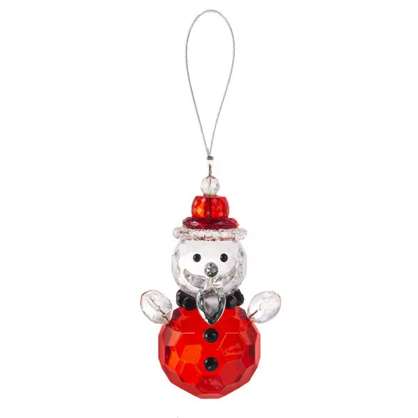 Krystal Santa Glass Ornament With Sparkling Finish 1