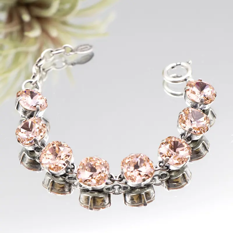 La Vie Parisienne Blush-Tone Silver Bracelet 1