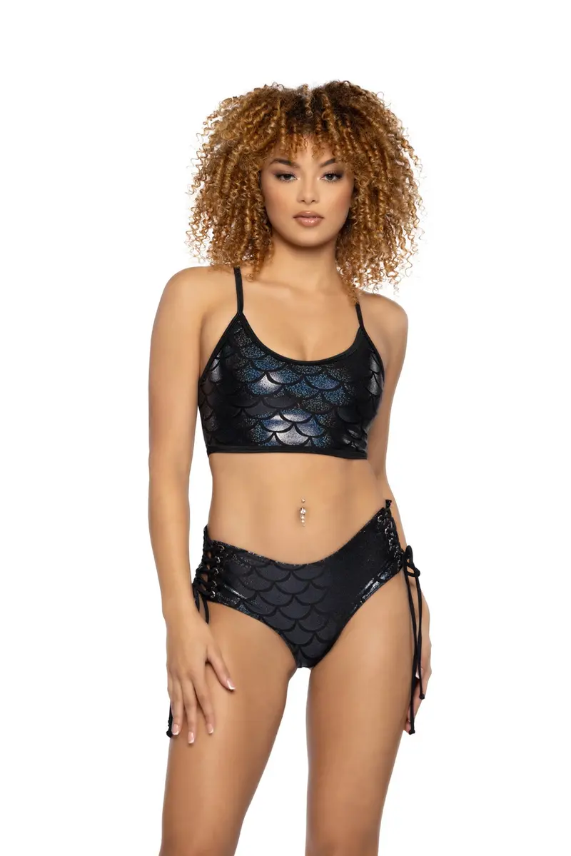 Lace-Up Tank And Short Set – Jr122 1