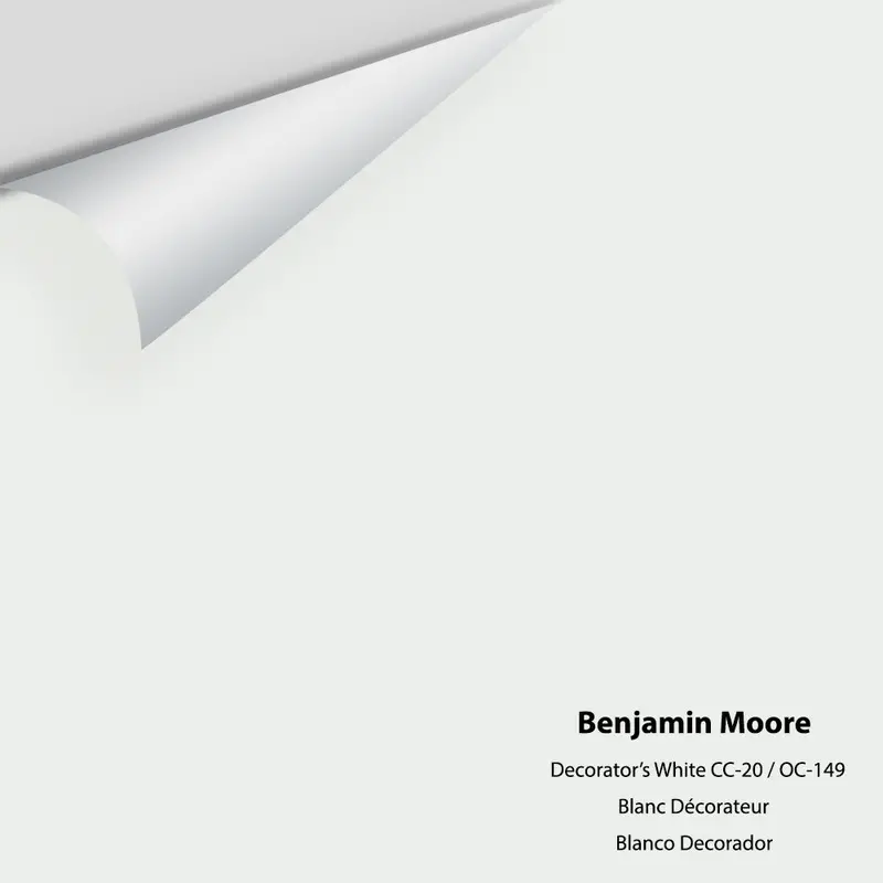 Large Paint Sample – Benjamin Moore Oc-149 Decorator'S White (Cc-20) 1