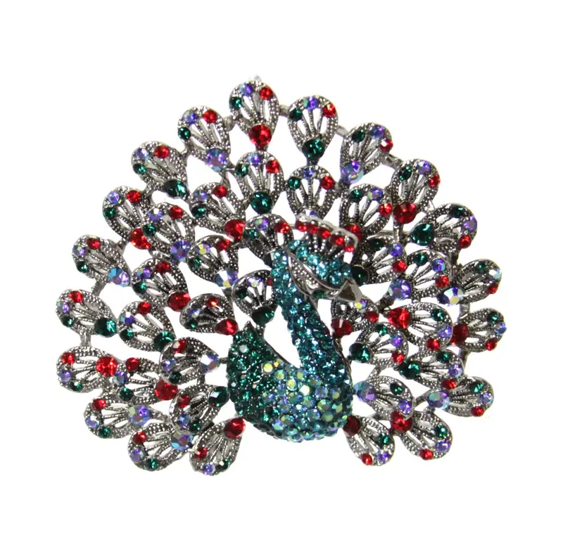 Large Peacock-Themed Pin Or Pendant 1