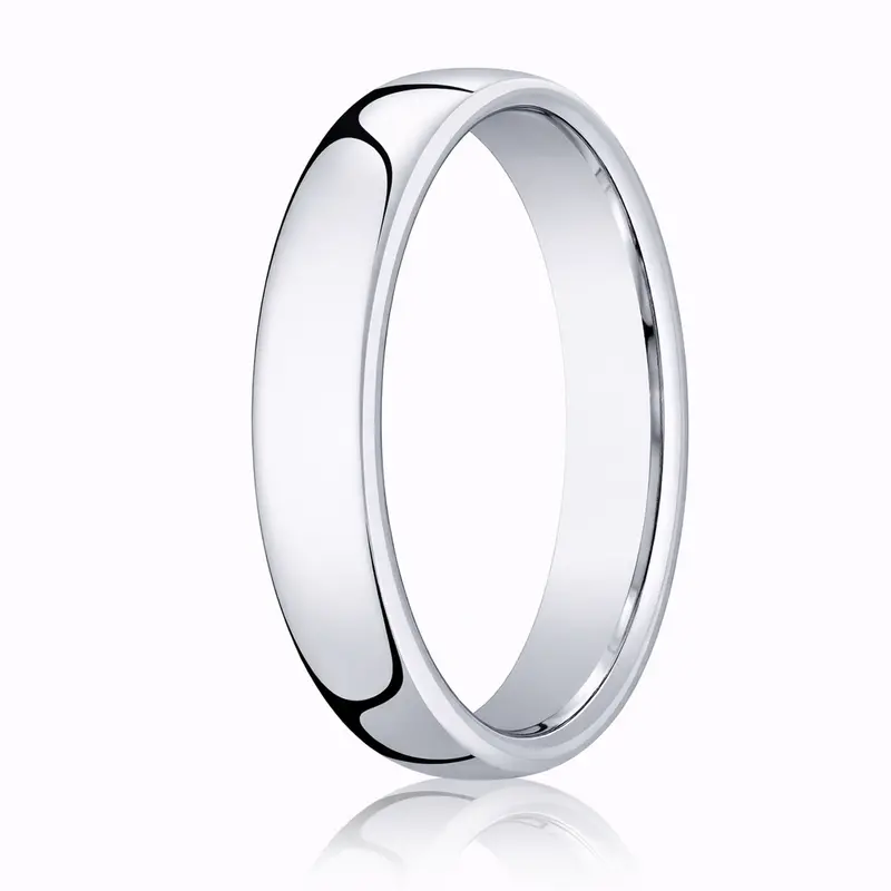 Line 950 Platinum Slim Domed Wedding Band For Men – 3Mm 1