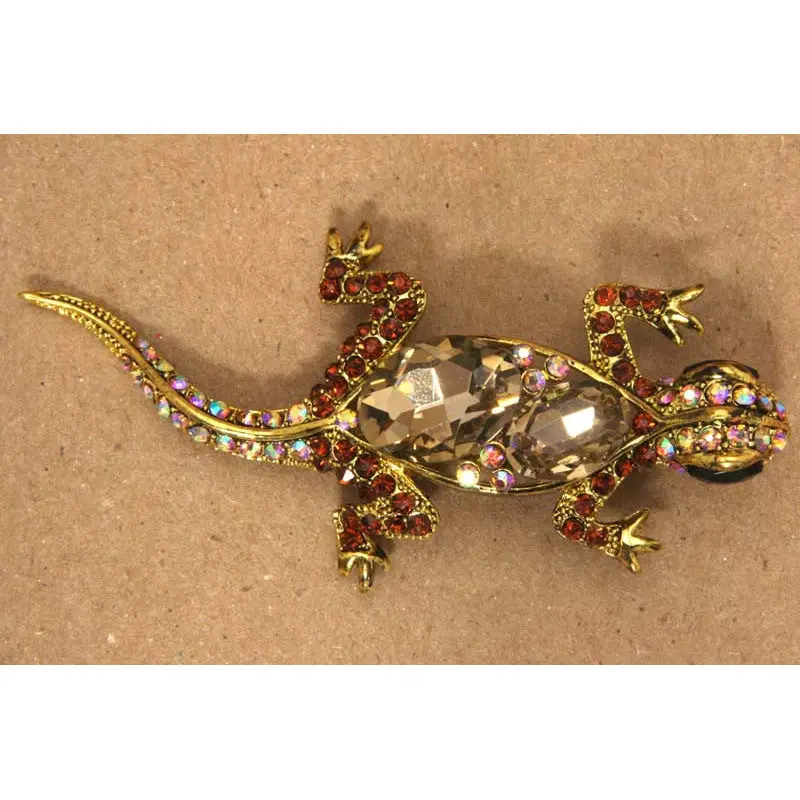 Lizard Design Pin Or Pendant In Sterling Silver 1