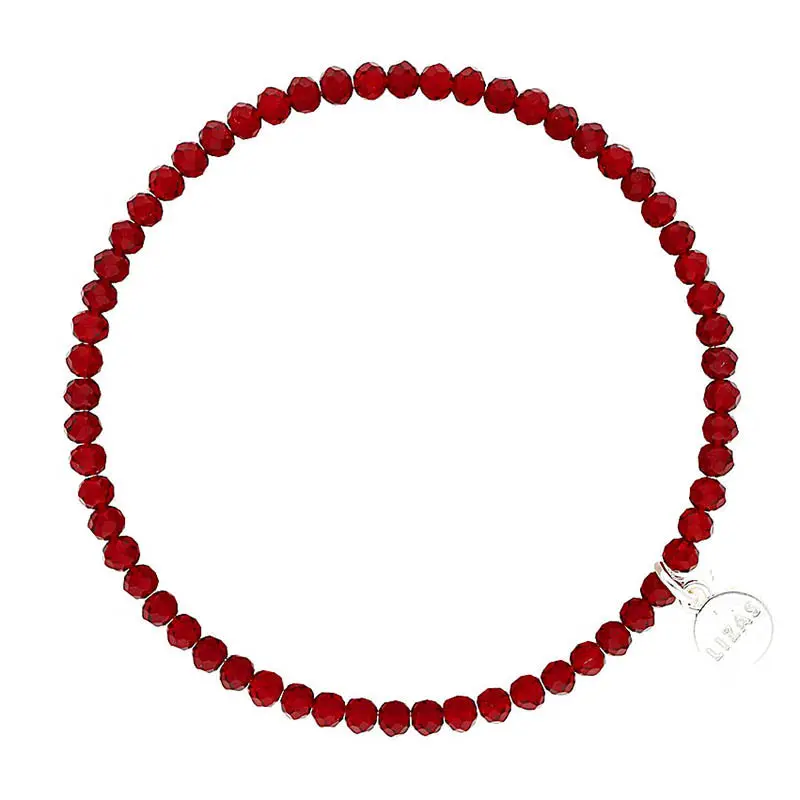 Lizas Fineville 3Mm Bordeaux Crystal Bracelet 1
