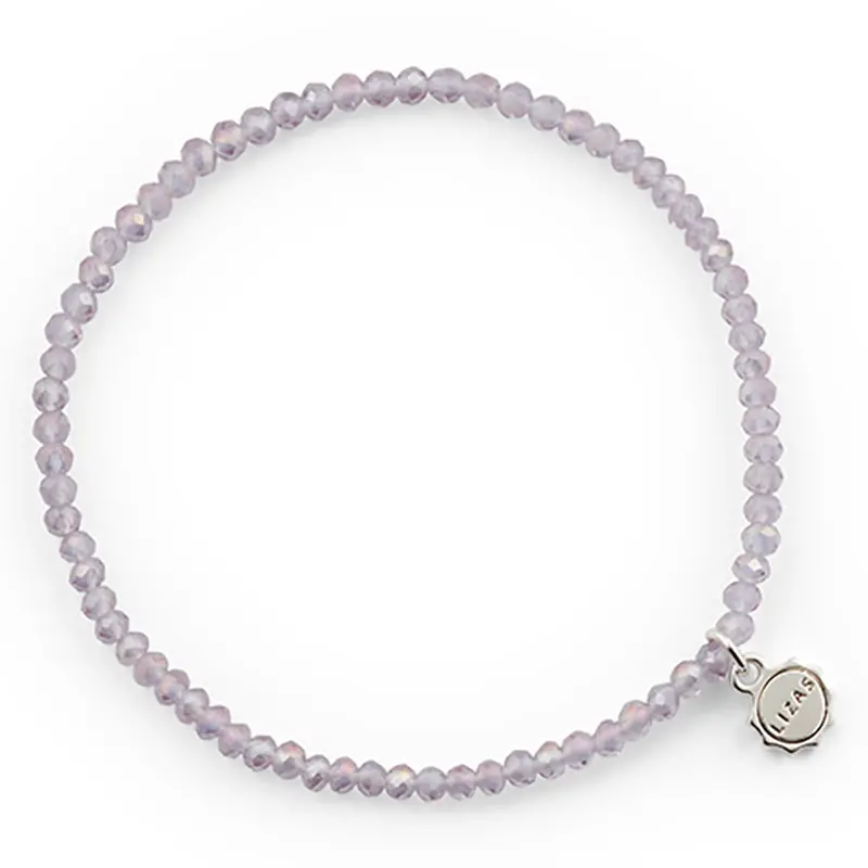 Lizas Fineville 3Mm Light Purple Crystal Bracelet 1