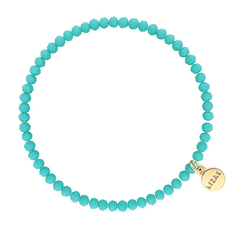 Lizas Fineville 3Mm Petrol Crystal Bracelet 1