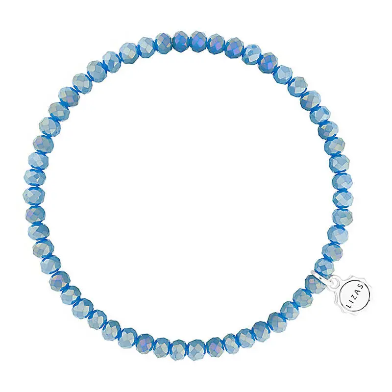 Liza'S Knoxville 4Mm Crystal Beaded Bracelet In Sky Blue 1