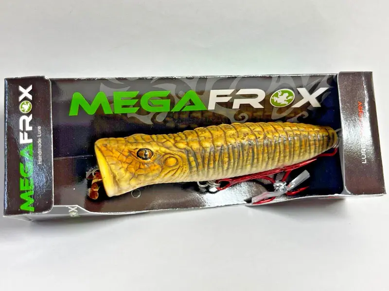 Lures Factory Caiman Popper #02 – Classic Common Lizard Colorway For Versatile Freshwater And Coastal Use 1