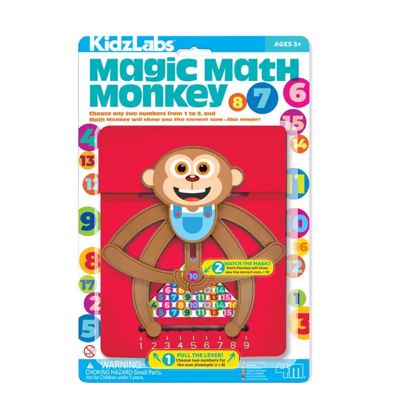 Magic Math Monkey Learning Toy – Kidzlabs 4M 1