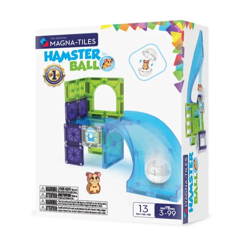 Magna-Tiles Hamster Ball Activity Set – 13-Piece Magnetic Kit 1