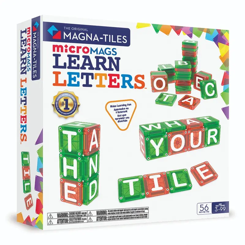 Magna-Tiles Micromags Alphabet Learning Set For Kids 1