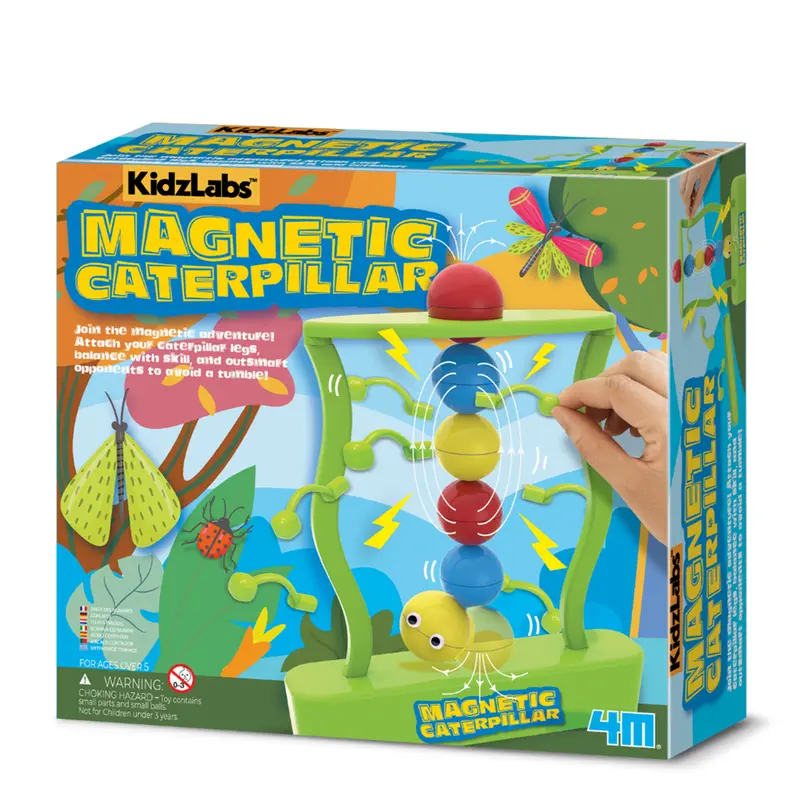 Magnetic Caterpillar Building Toy – Kidzlabs 4M 1