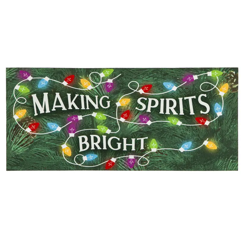 'Making Spirits Bright' Sassafras Switch Doormat 1