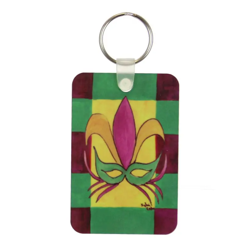 Mardi Gras Masquerade Mask Key Ring 1