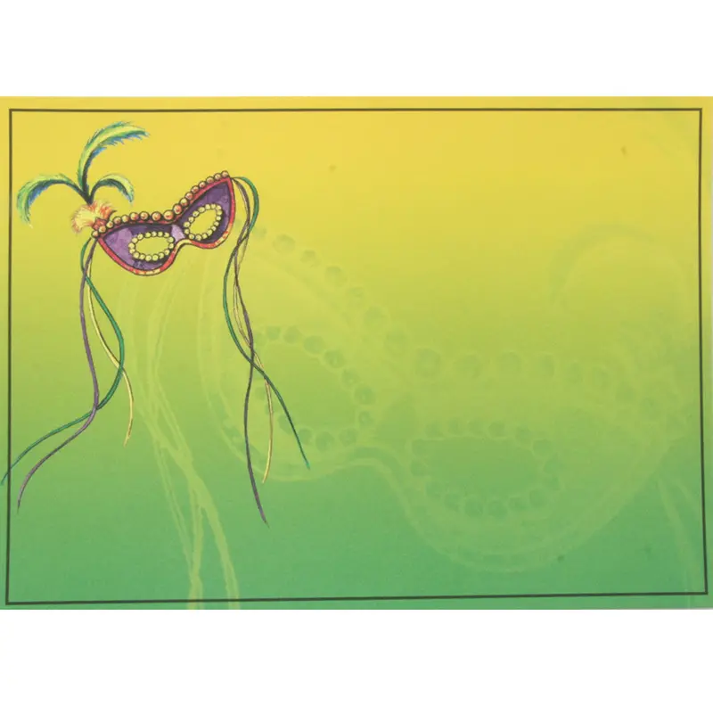 Mardi Gras Masquerade Party Invitation – Single Printed Card 1