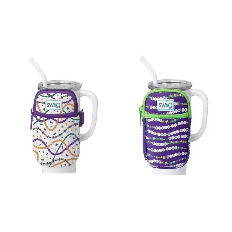 Mardi Gras Mega Mug Carry Pouch – Two Stylish Options 1