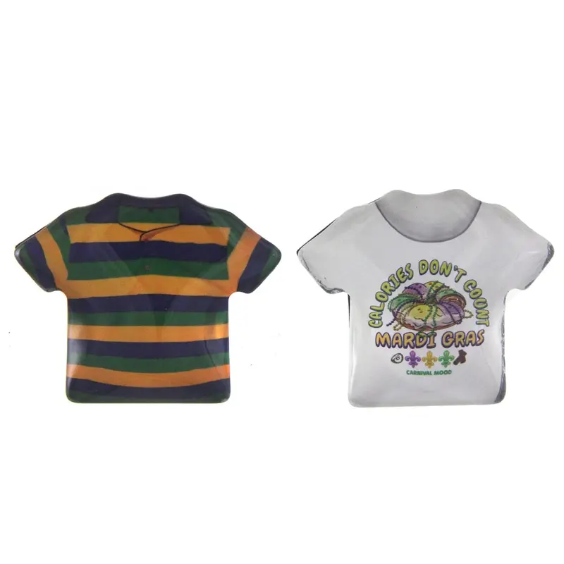 Mardi Gras Shirt-Themed Magnet – Playful Costume-Inspired Design 1
