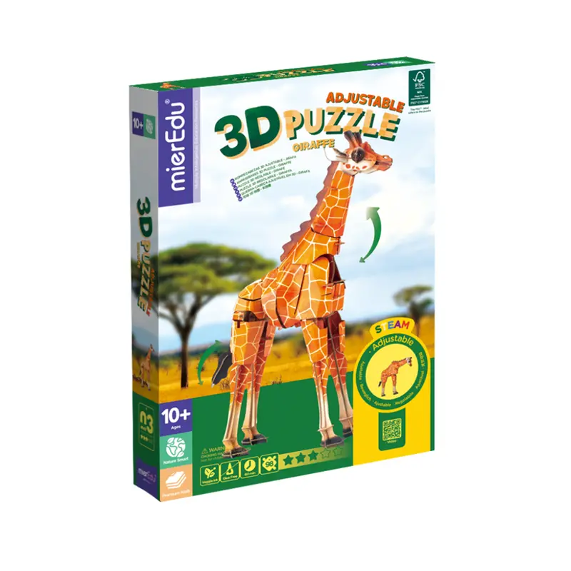Mieredu Adjustable 3D Giraffe Puzzle – Deluxe Edition 1