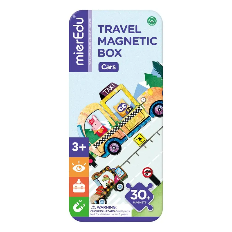 Mieredu Cars Travel Magnetic Box – Vehicle-Themed Magnetic Play 1