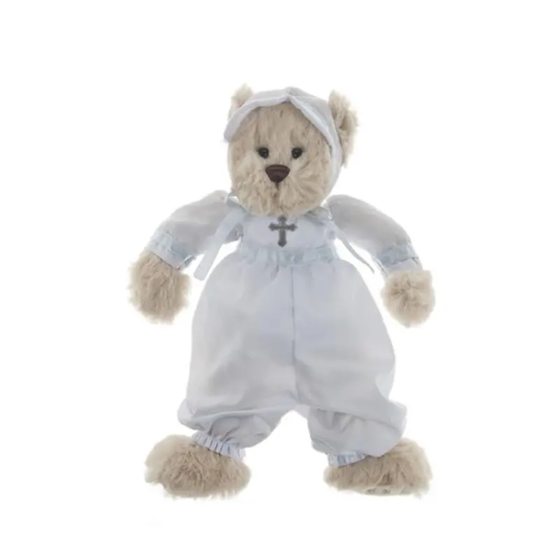 Mini Christening Bear Ornament – Boy Design 1