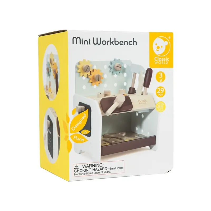 Mini Workbench Toy – Classic World Kids’ Diy Play Station 1