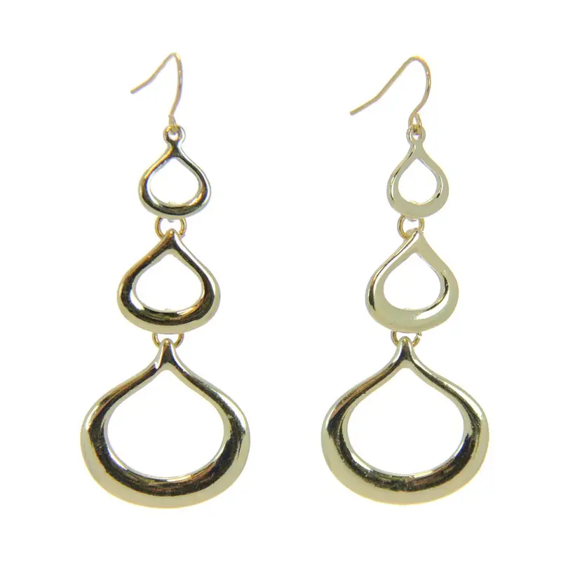 Minimalist Drop-Style Gold Earrings 1