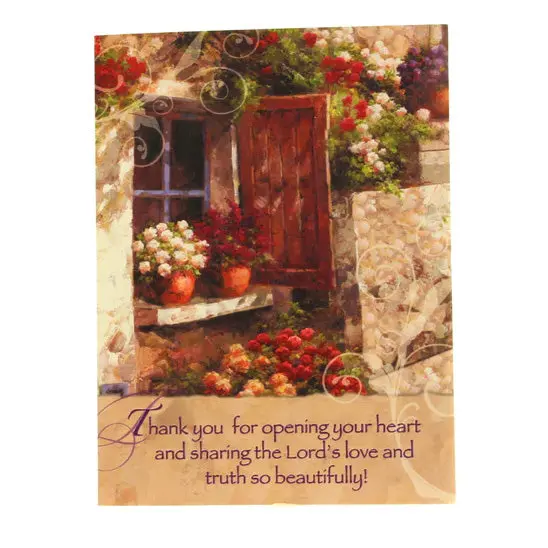 Ministry Appreciation Card: 'Thank You For Your Service And Faith' 1