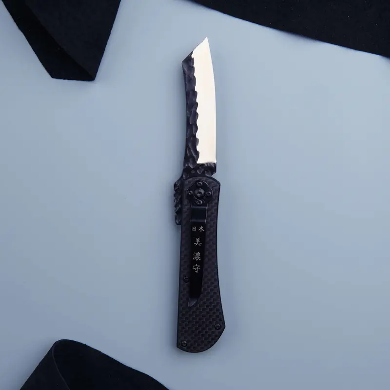 Minokami Stainless Steel Folding Knife – Carbon Fiber Handle 1