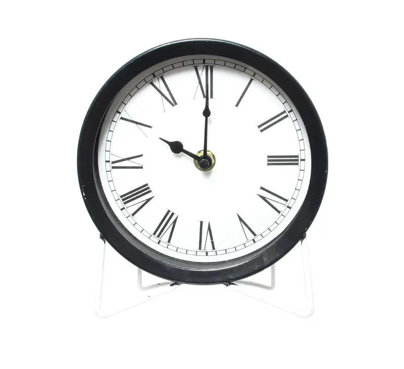 Modern Enamel-Finish Desk Clock – Sleek Office Timepiece 3