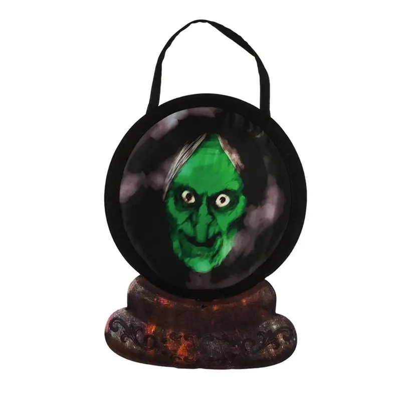 Motion-Activated Witch-In-Crystal-Ball Door Décor 1