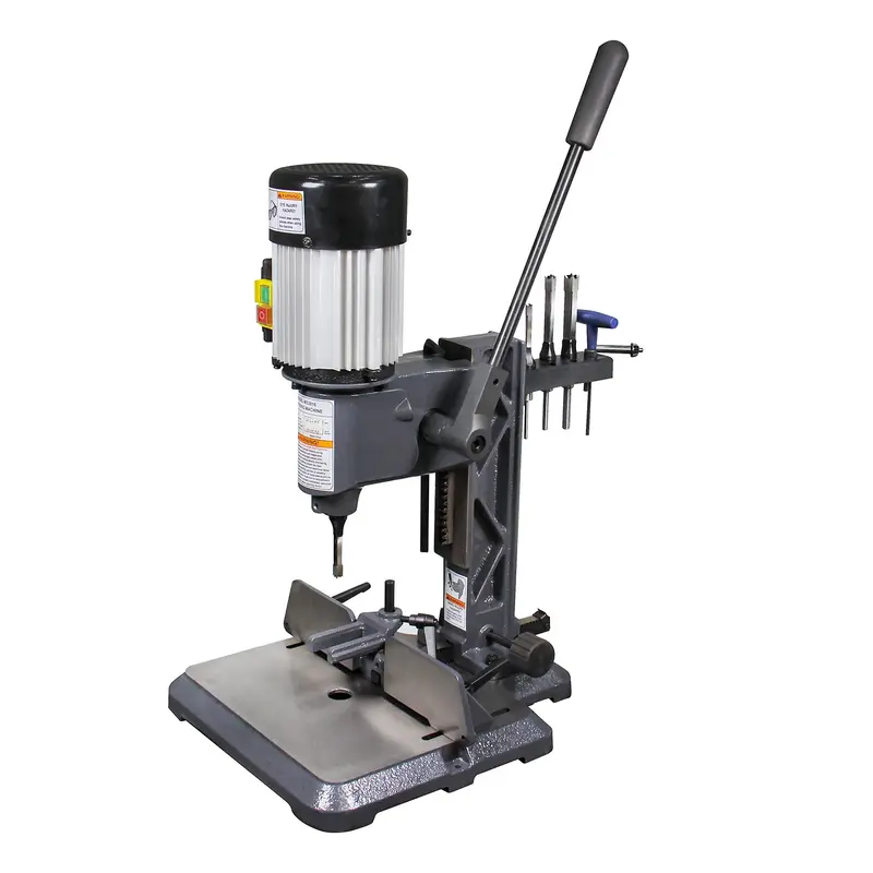 Ms-3816 Bench Mortiser – Hollow-Chisel Mortising Machine With Four Chisel Bit Sizes (Round & Square Holes) 1