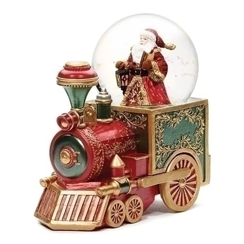 Musical Glitter Dome Train Featuring Santa – 7.25 Inches High 1