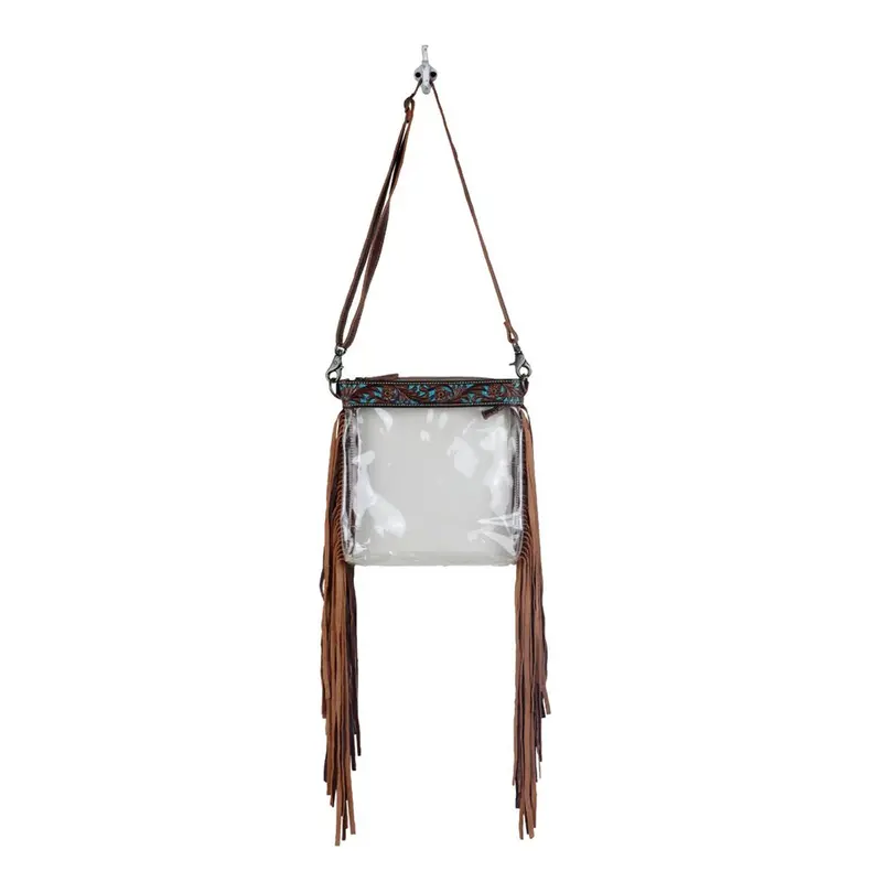 Myra Hangy Tangy Clear Handbag – Transparent Pvc Fashion Tote 1