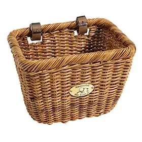 Nantucket Cisco Rectangular Wicker Bike Basket 1