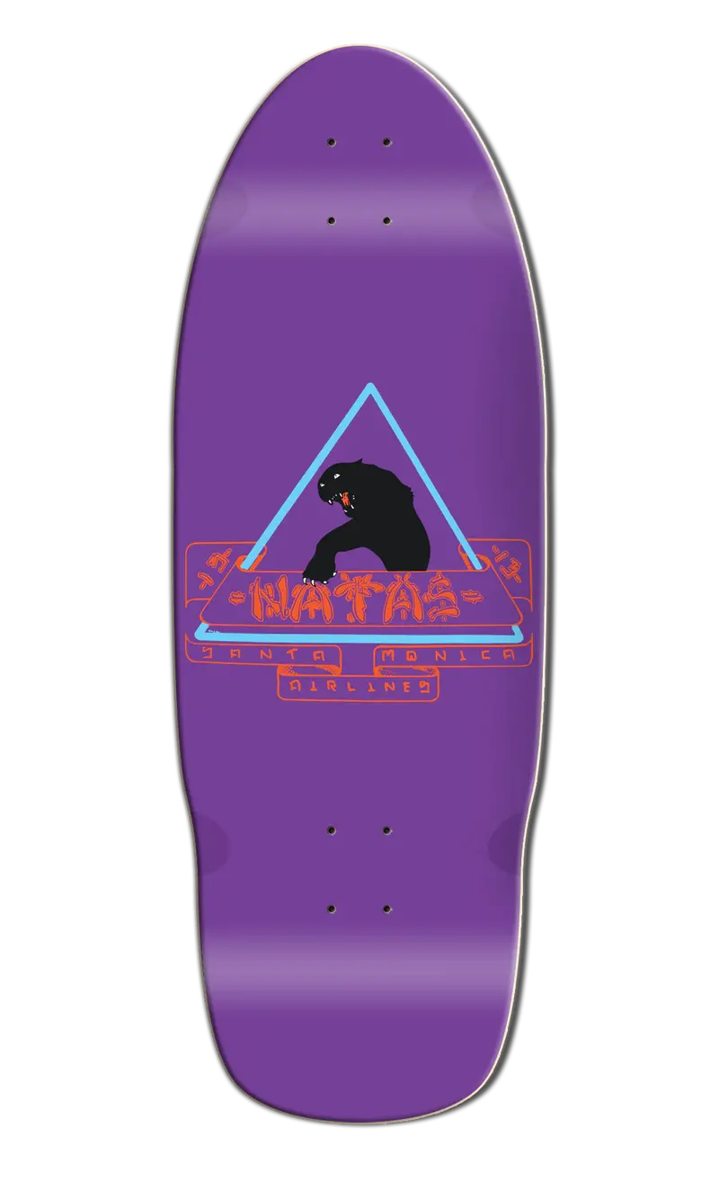 Natas Purple Dipped Skate Deck – Hand-Dipped Color Finish 1