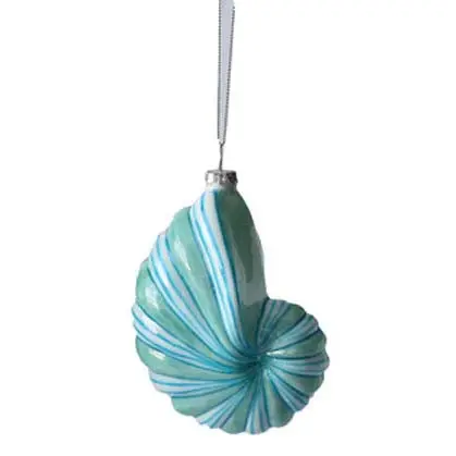 Nautilus Shell Inspired Holiday Ornament 1