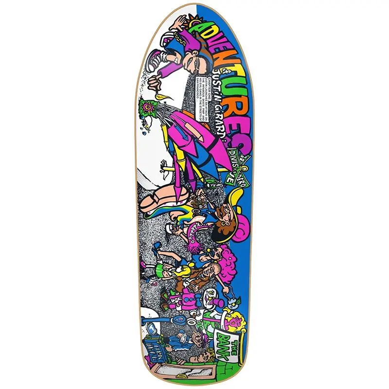 New Deal Justin Girard Adventure Heat Transfer Skateboard Deck 1