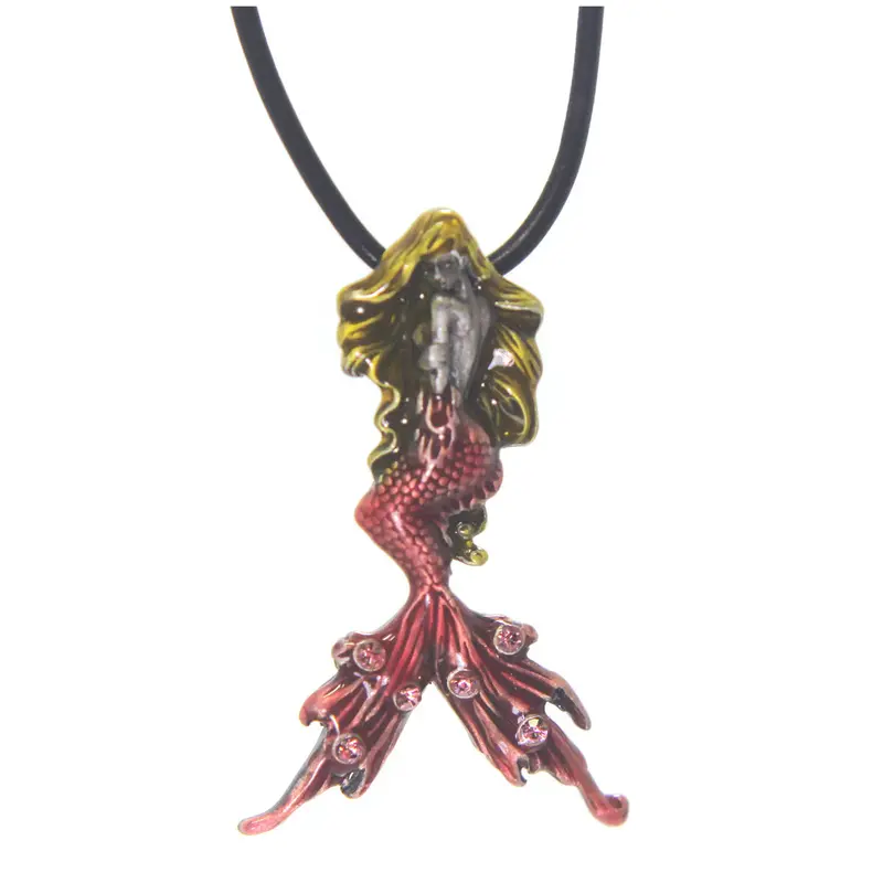 Ocean-Themed Mermaid Pendant Necklace – Sterling Silver 1