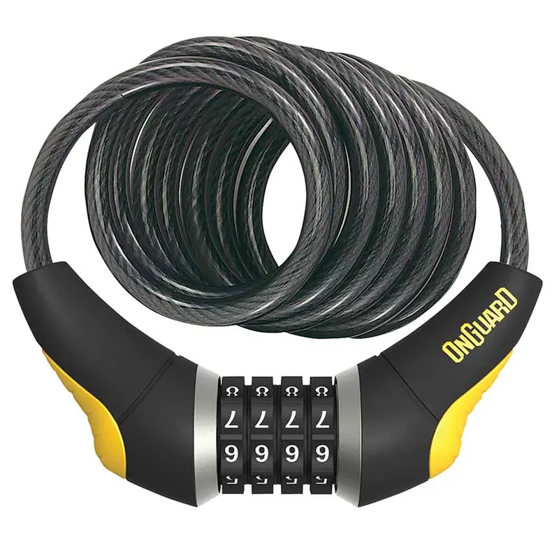 Onguard Doberman Combo Lock – 4-Digit Resettable Combination, 5-Foot Cable 1