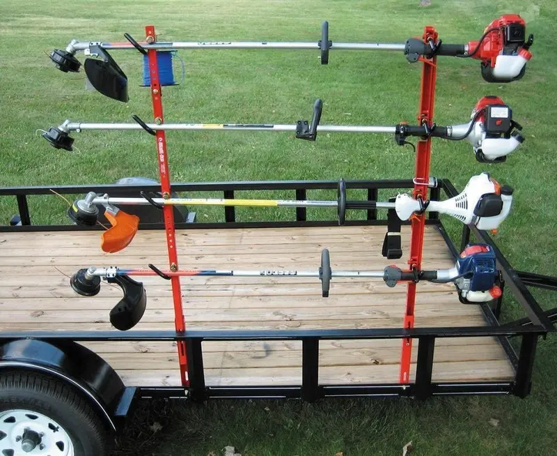 Open-Box Complete 4-Unit Trimmer Rack Trailer Kit 1