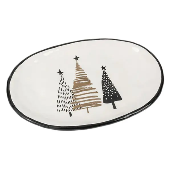 Oval Mini Christmas Tree Platter – Small Size 1